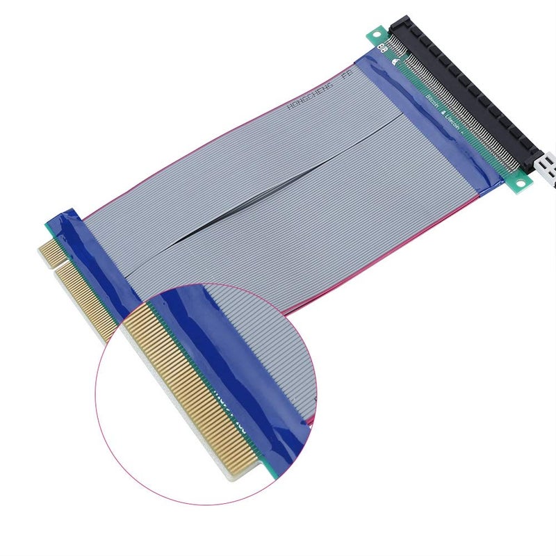 ZERONE PCIE Riser Cable, 7.5Inch/19cm 16x High Speed Riser Cable - PCI Express Port GPU Extension Card - Image 3